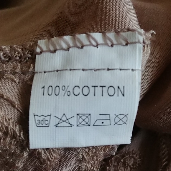 Joy & Co Button Down Sleeveless Blouse Sz L - Picture 6 of 7